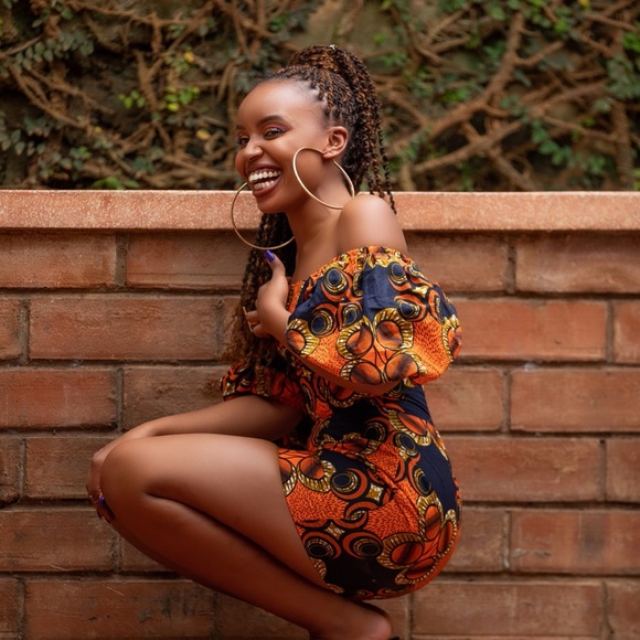 Kwera Mussiime African Print Short Dress - Picture 3 of 3